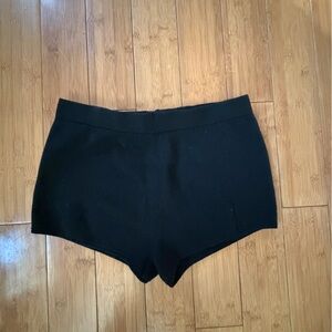 Black Women's Stretch Knit Shorts